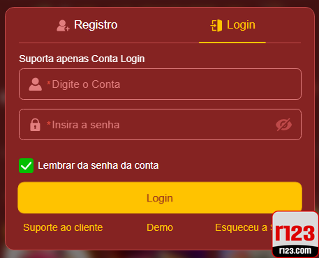 r123.com Cadastro Vantagens